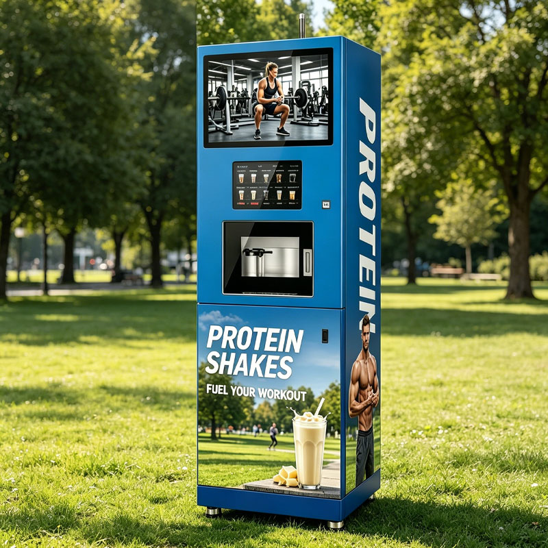Popcorn Vending Machine - Автомат по продаже протеиновых смузи с