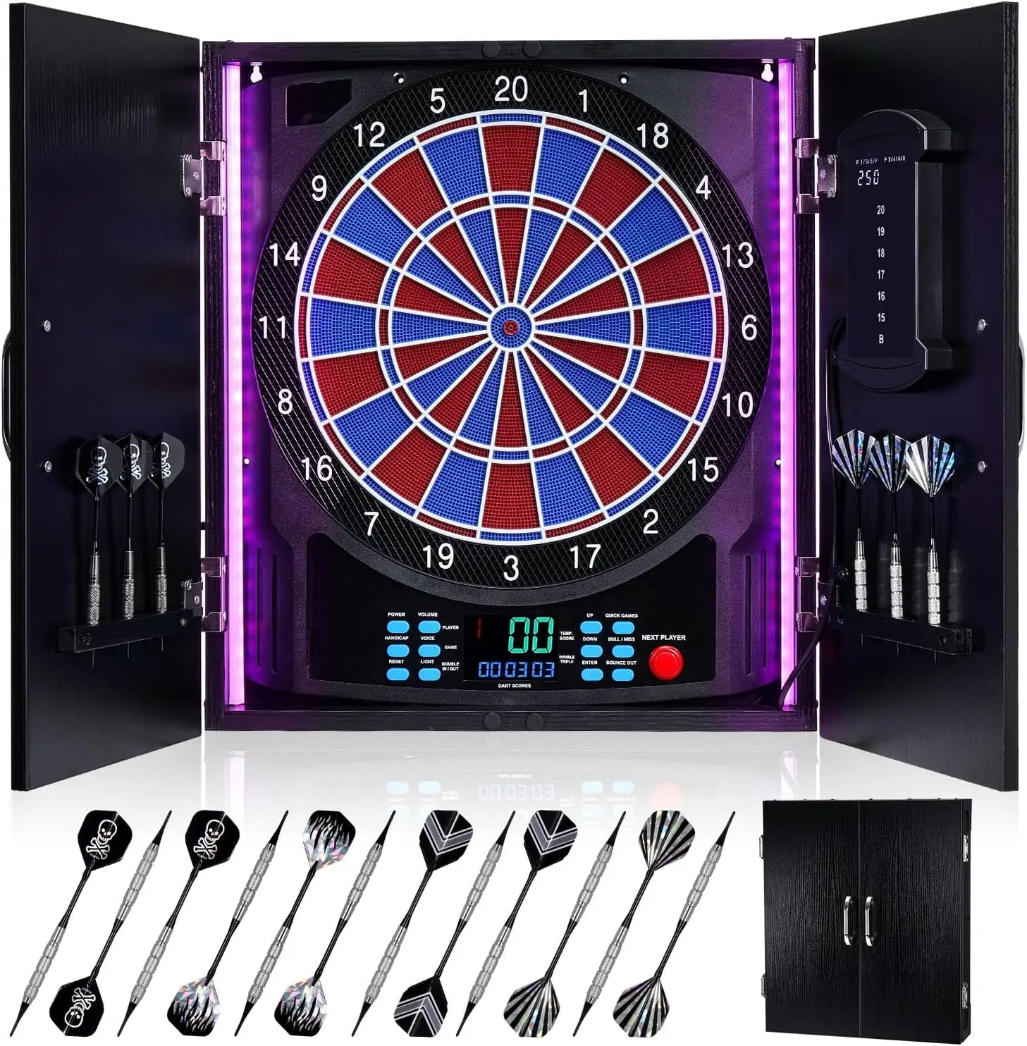 Electronic Dartboard Cabinet - Электронная дартс-доска, электрический дартс-кабинет с табло