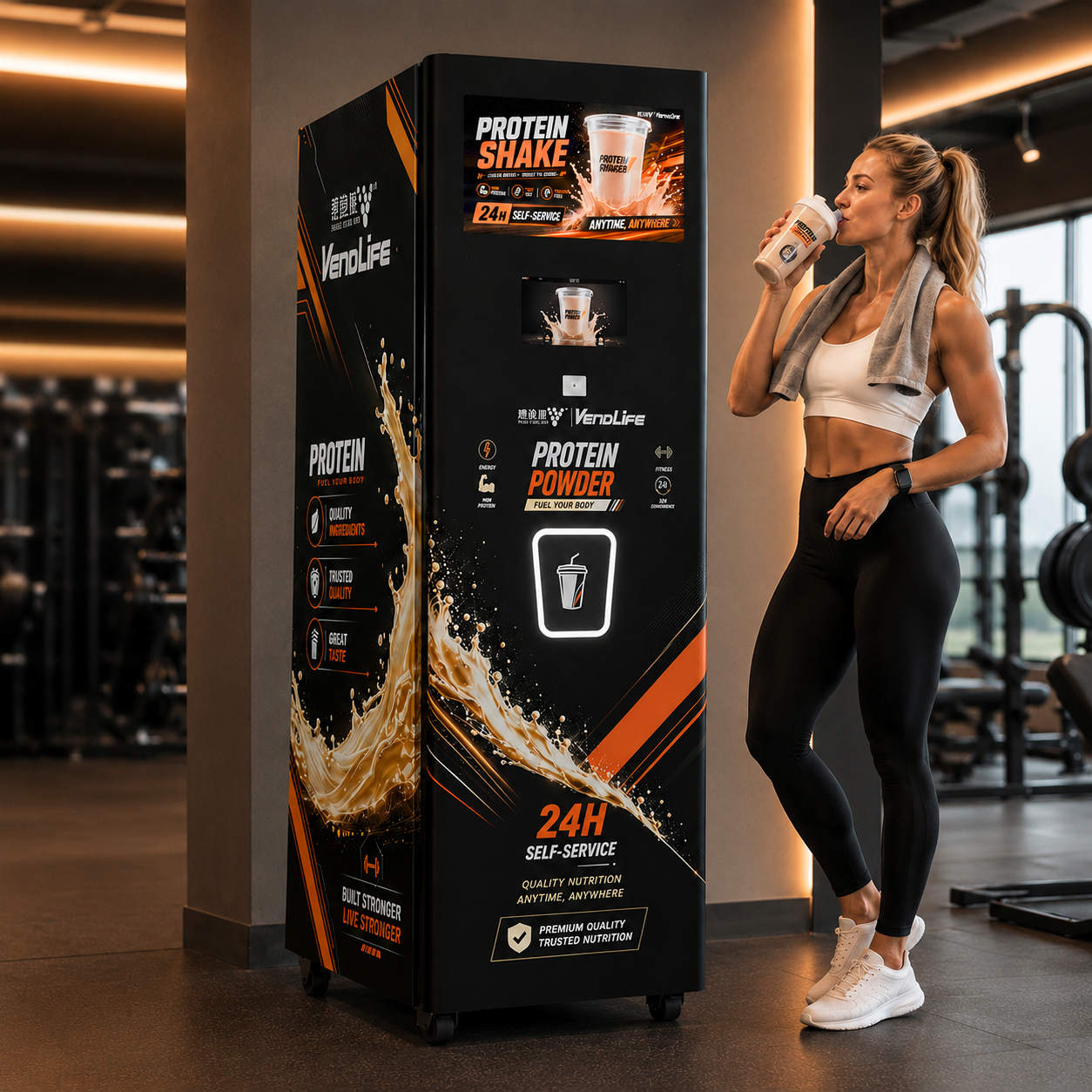 Popcorn Vending Machine - Автомат по продаже протеиновых коктейлей для