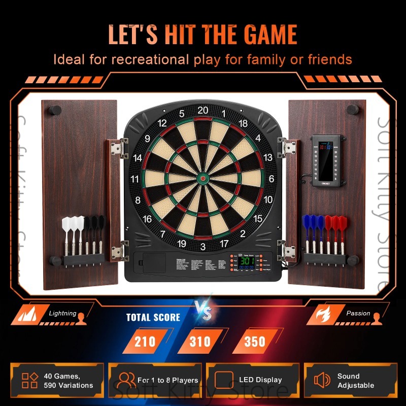 Набор для игры в дартс с тумбо – обзор и цена Electronic Dartboard Cabinet