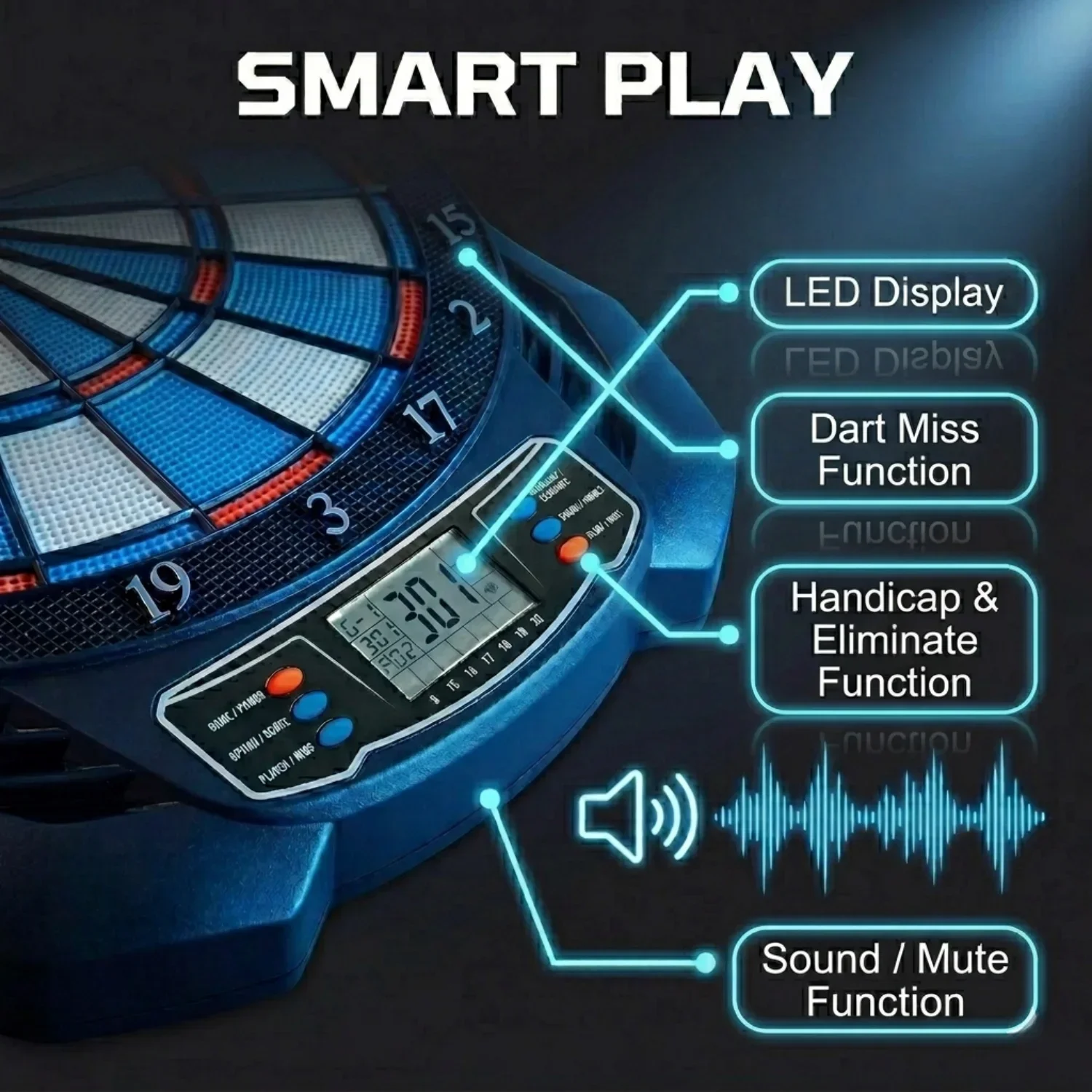 Электронная дартс-доска DartVi – обзор и цена Electronic Dartboard Cabinet