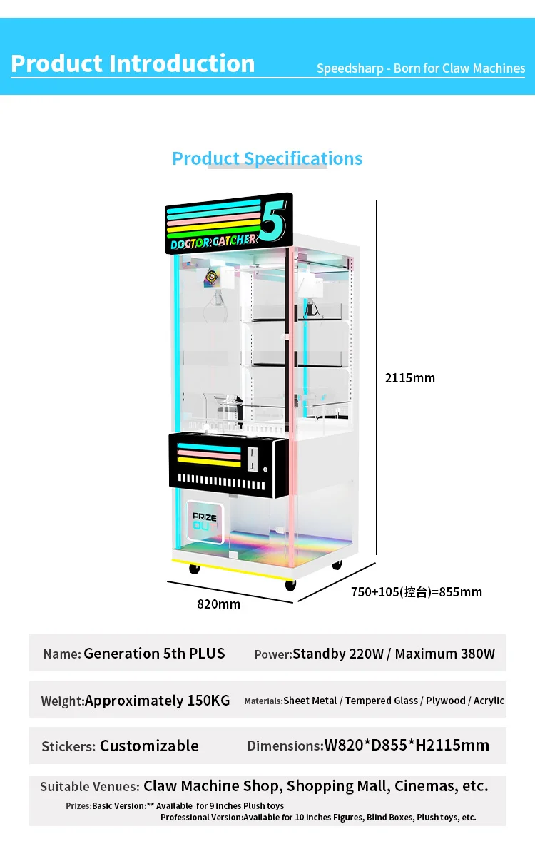Лидер продаж, аркадный коготь  – обзор и цена Arcade Prize Vending Machine