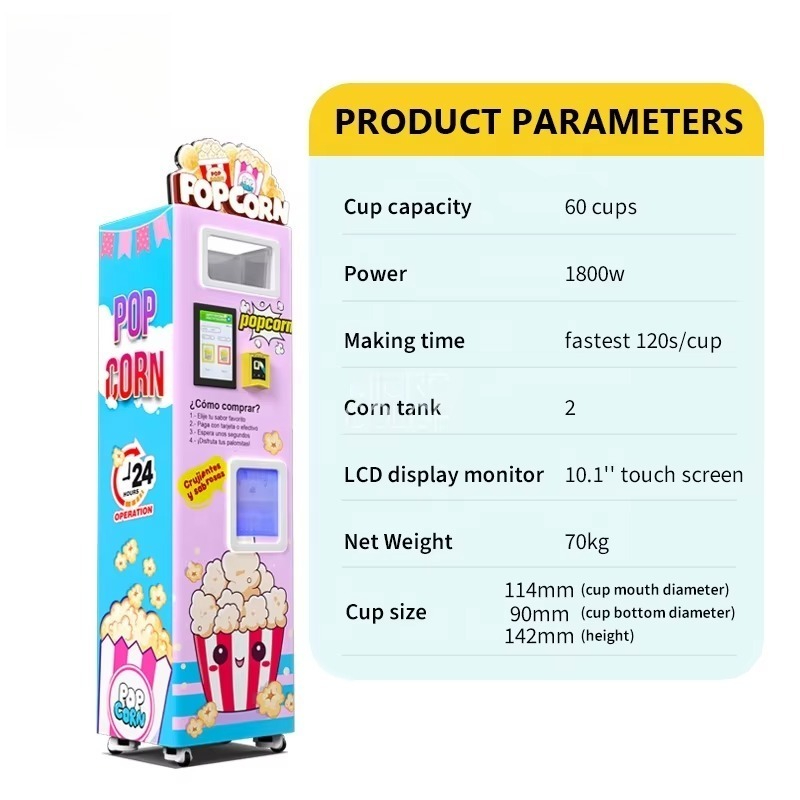 Автоматические аппараты для пр – обзор и цена Popcorn Vending Machine