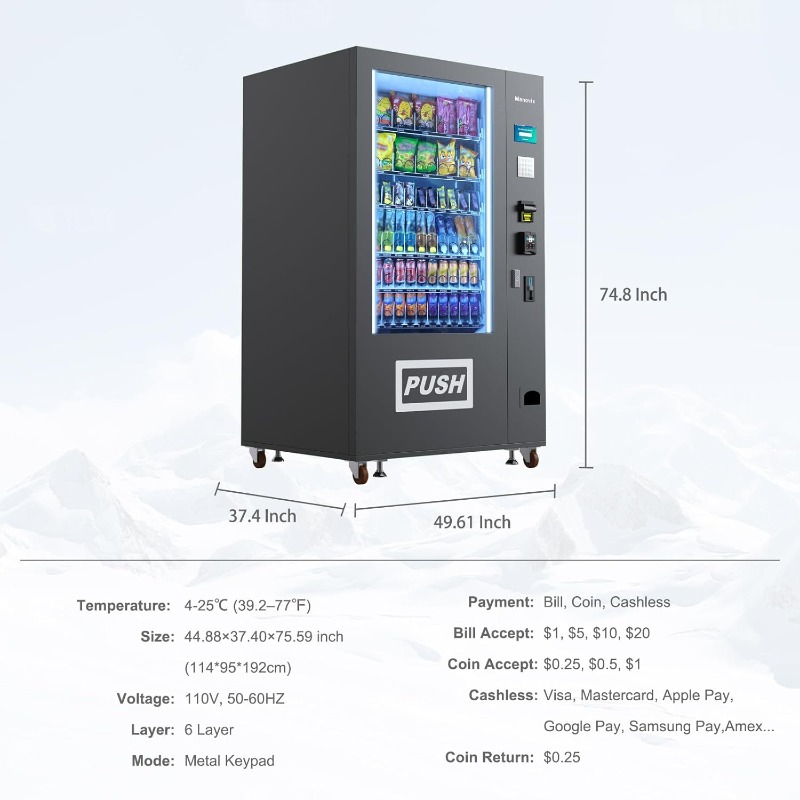 Коммерческий торговый автомат  – обзор и цена Bill Acceptor Vending